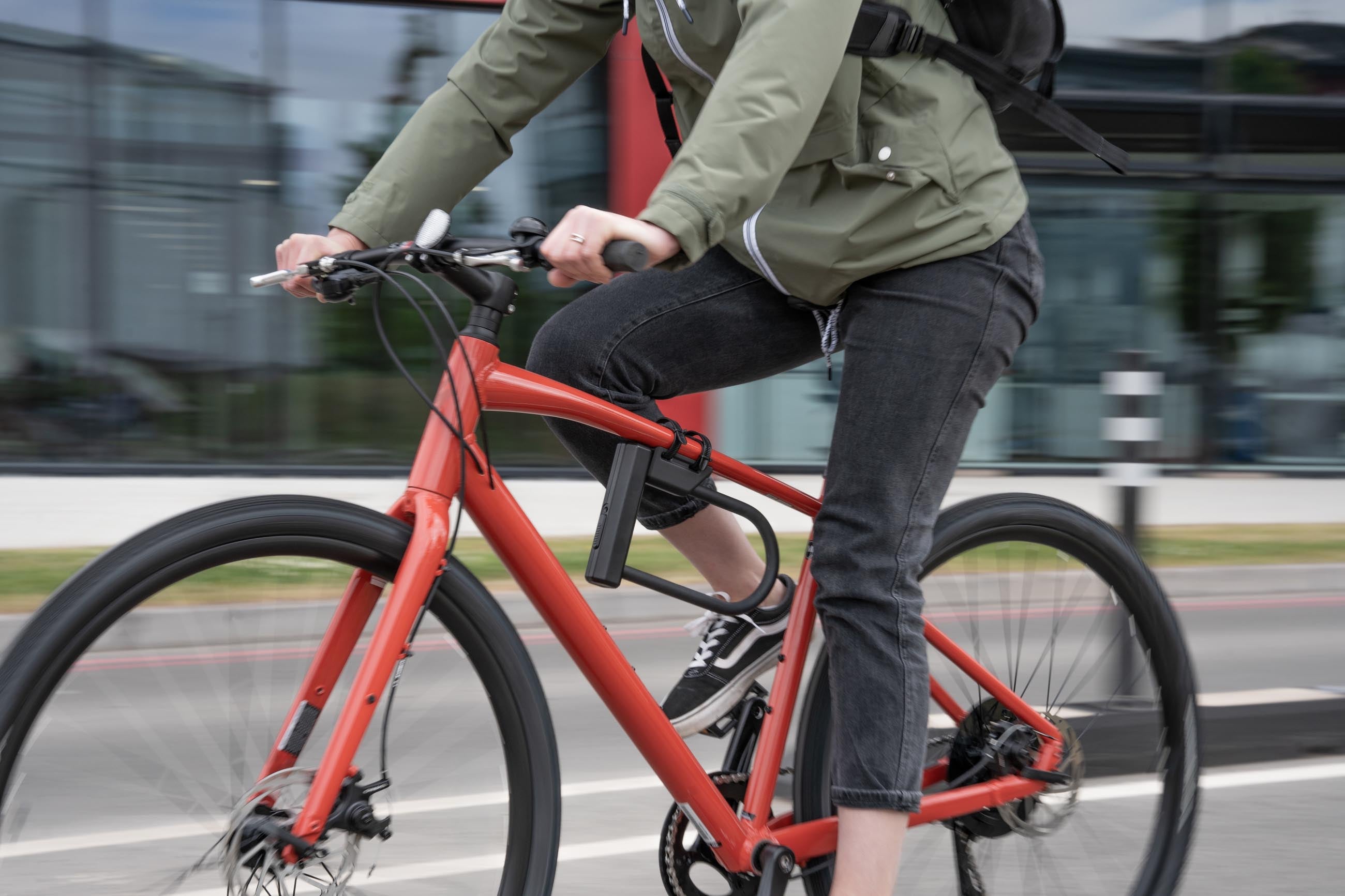 Hiplok URBAN D Lock with Frame Mount - Hiplok - Attached While Cycling