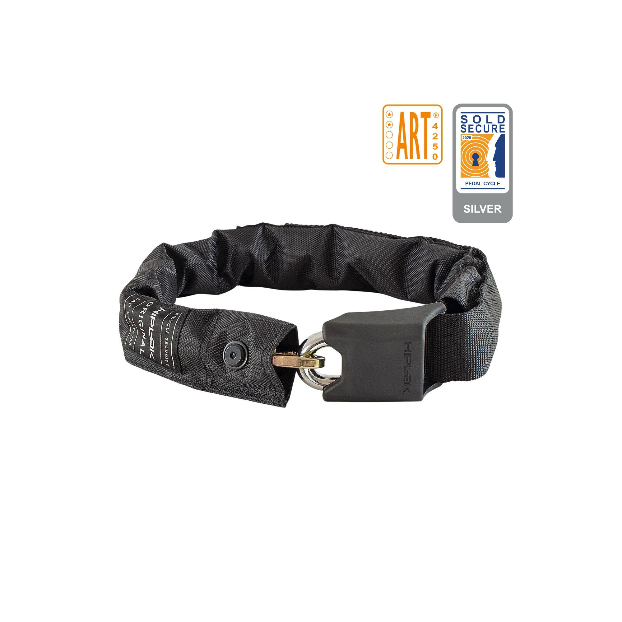 Hiplok ORGINAL Black chain lock locked studio image