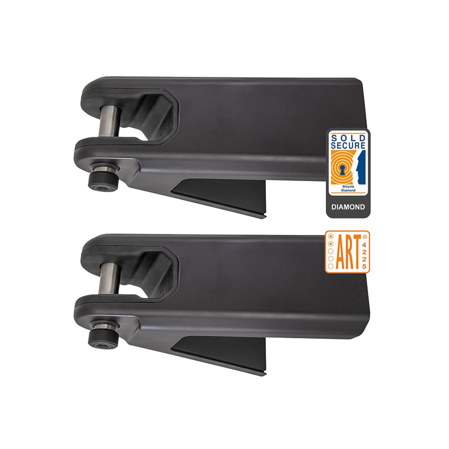 AIRLOK DUO PACK - Sold Secure Diamond Bike Hanger  -  Black |  Hiplok
