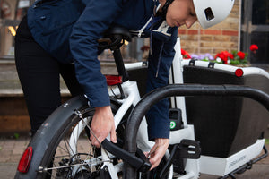 D1000 Anti-Angle Grinder Bike Lock used on Cargo Bike [bike]