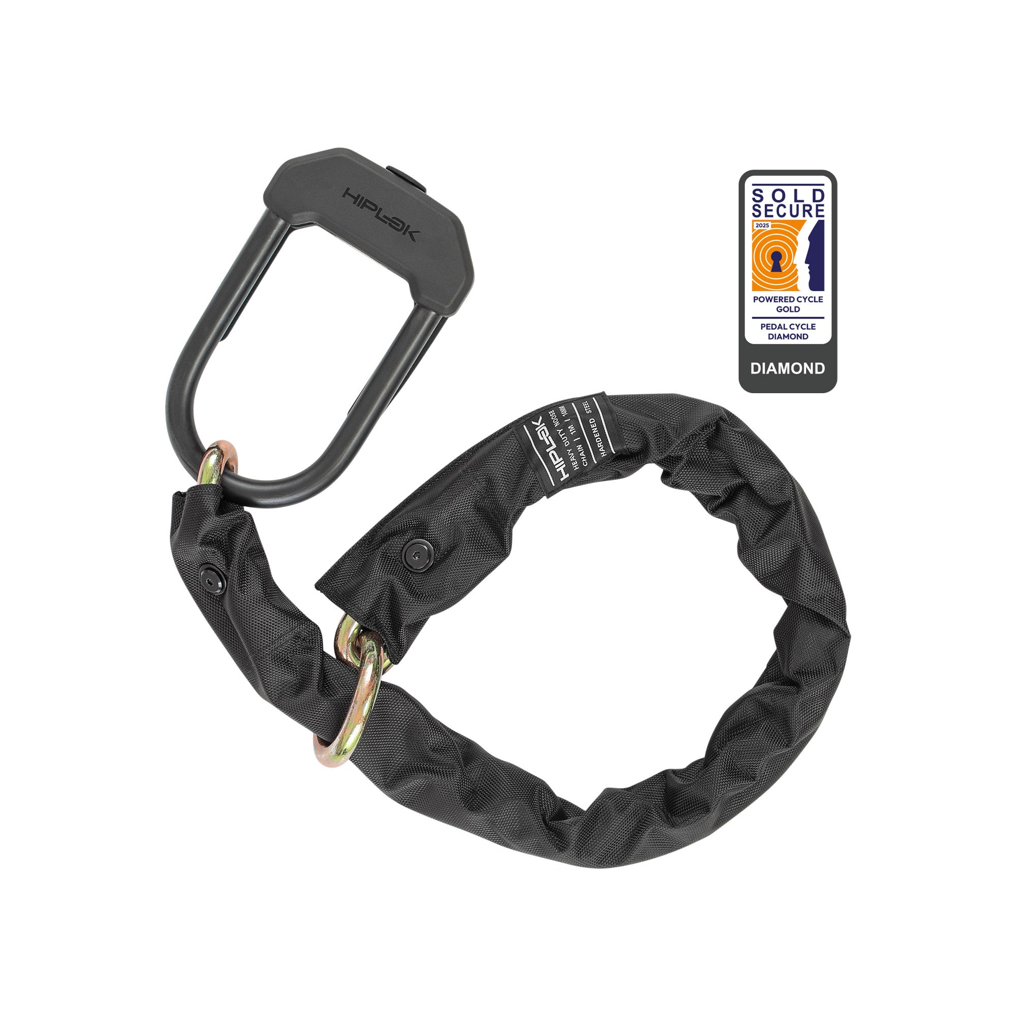 Sold Secure Diamond XL chain with Sold Secure Gold DX U Lock