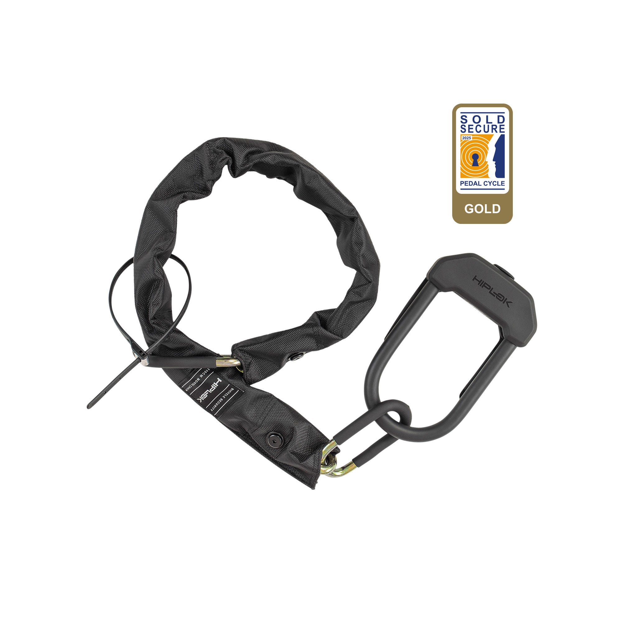 looped chain lock with d lock locked and z lok