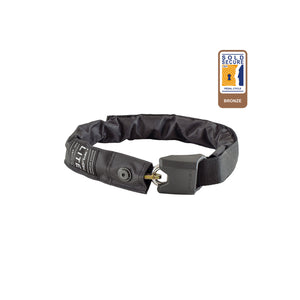 Hiplok Lite Black chain lock locked studio image