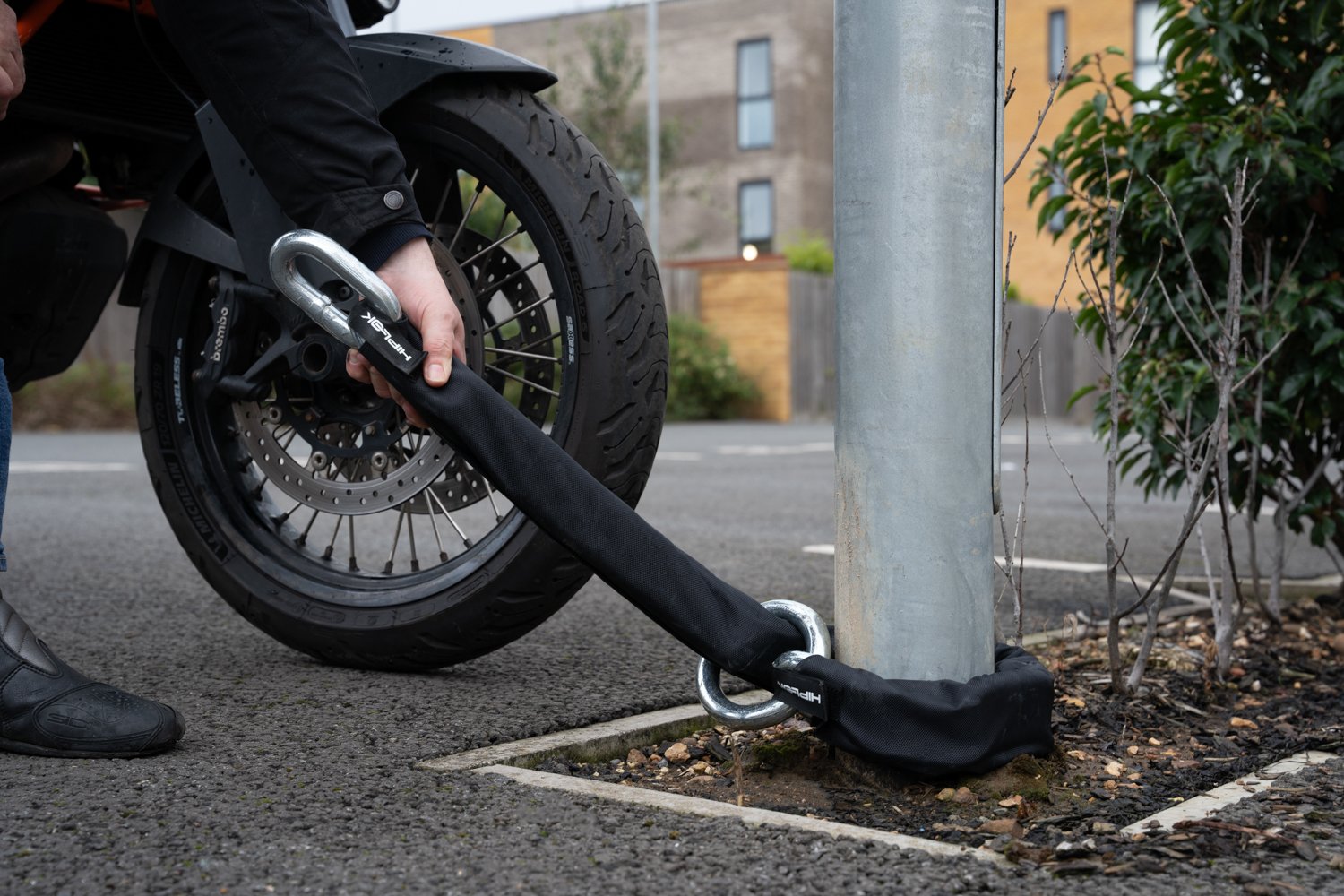 MEGA CHAIN motorbike lock.Lamp-Post.Adventure-Mid